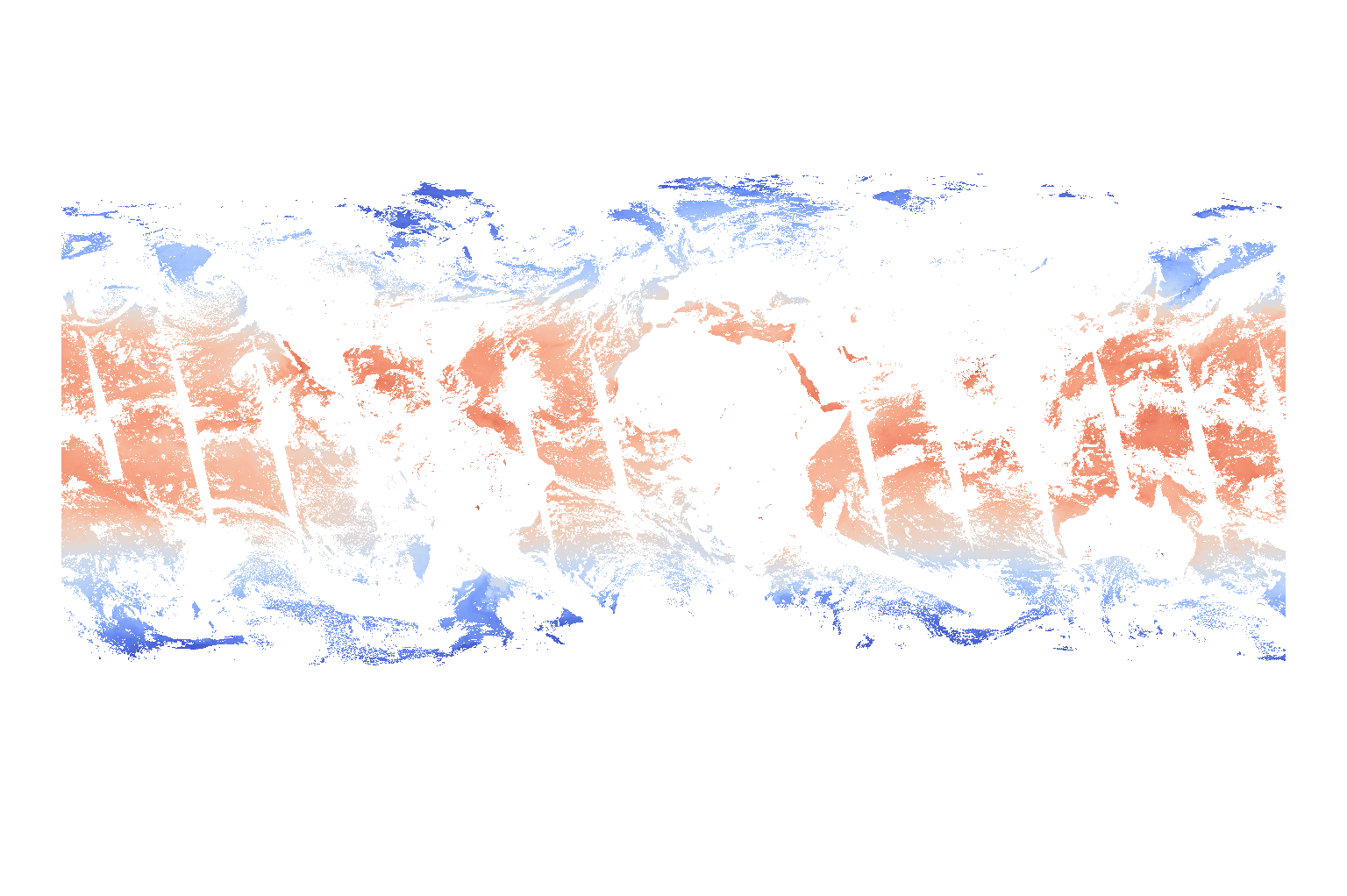 MODIS SST on original grid